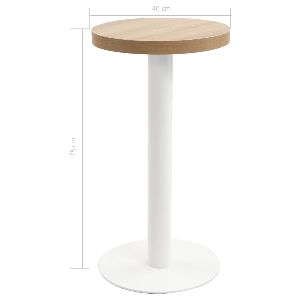 Bistrotafel 40 cm MDF lichtbruin is nu te koop bij PeponiXL, paradijselijk wonen!