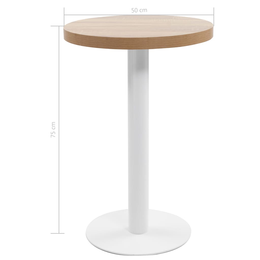 Bistrotafel 50 cm MDF lichtbruin is nu te koop bij PeponiXL, paradijselijk wonen!