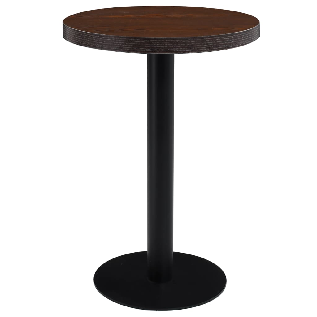 Bistrotafel 60 cm MDF donkerbruin is nu te koop bij PeponiXL, paradijselijk wonen!