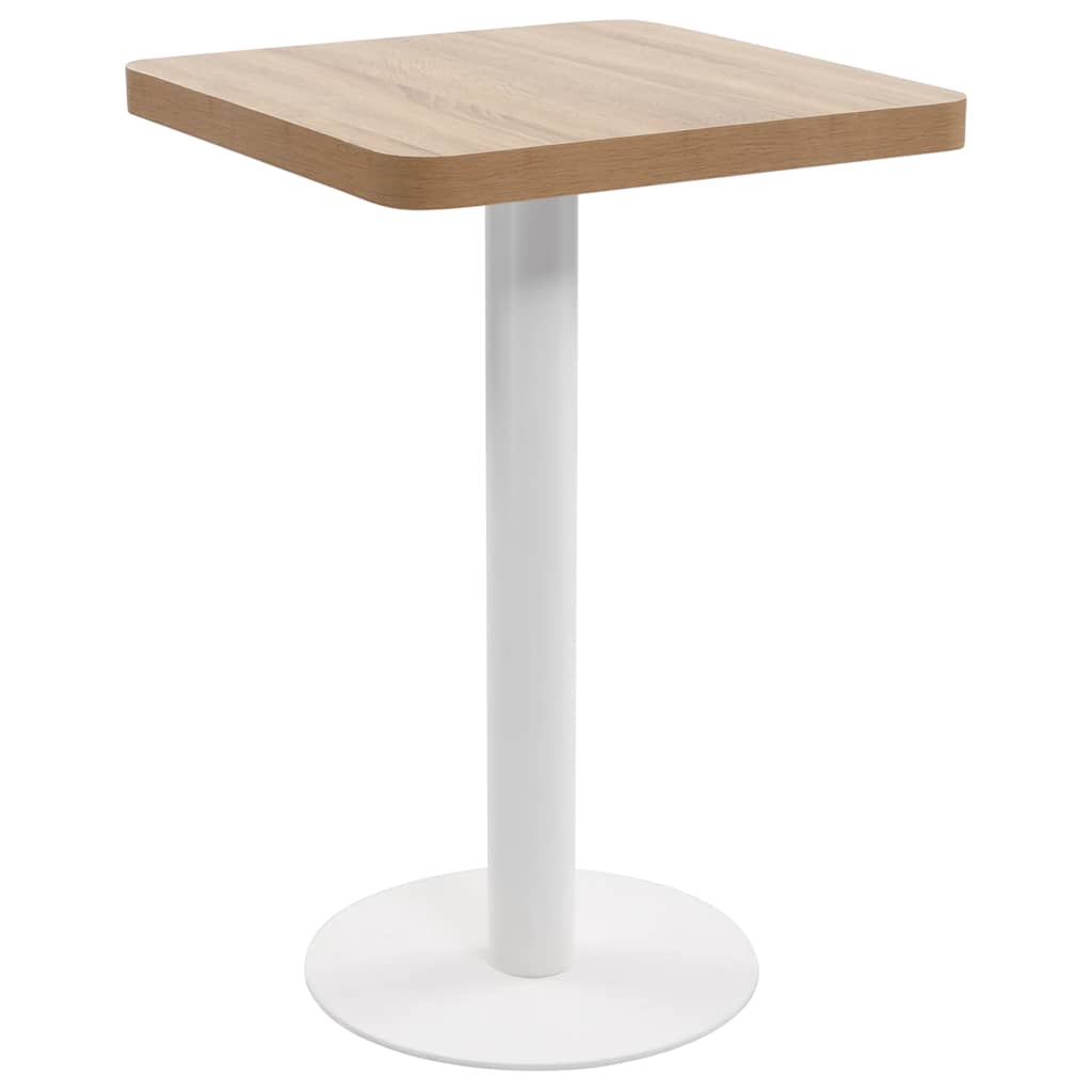 Bistrotafel 50x50 cm MDF lichtbruin is nu te koop bij PeponiXL, paradijselijk wonen!