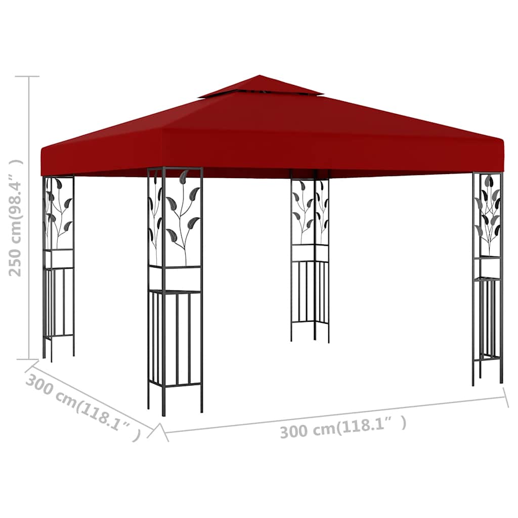 Prieel 3x3 m wijnrood is nu te koop bij PeponiXL, paradijselijk wonen!