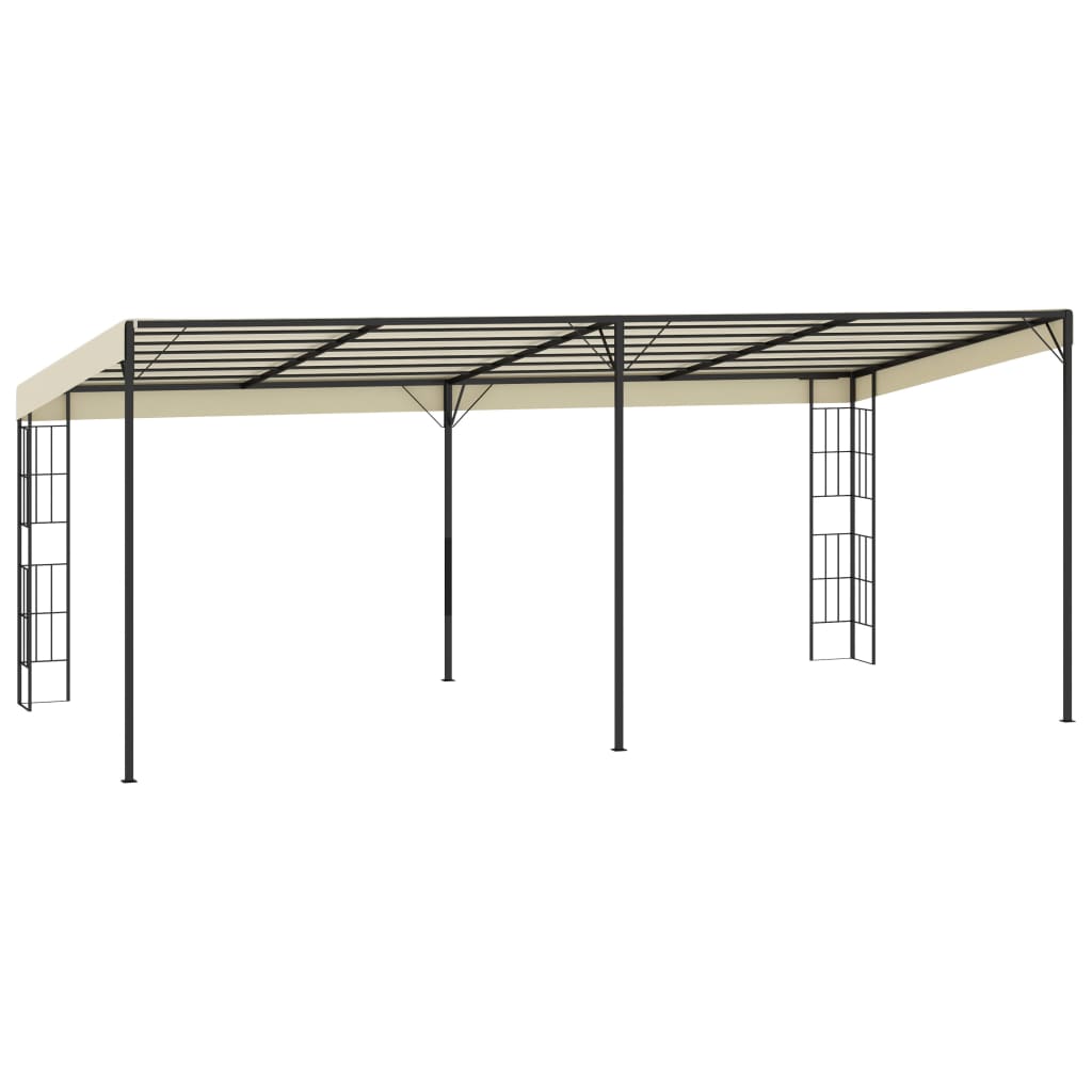 Wandprieel 3x6 m stof crèmekleurig is nu te koop bij PeponiXL, paradijselijk wonen!