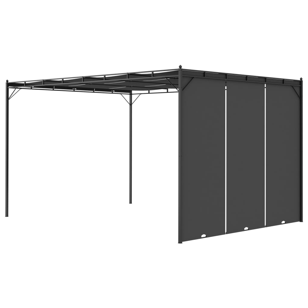 Tuinprieel met zijgordijn 4x3x2,25 m antraciet is nu te koop bij PeponiXL, paradijselijk wonen!