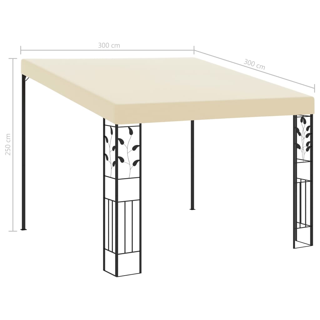 Wandprieel 3x3x2,5 m crème is nu te koop bij PeponiXL, paradijselijk wonen!