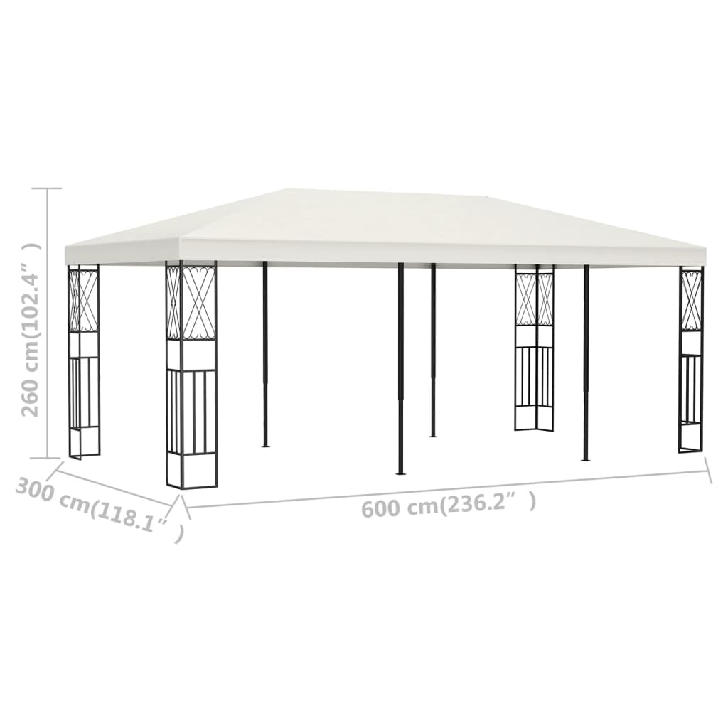 Prieel 3x6 m stof crème is nu te koop bij PeponiXL, paradijselijk wonen!