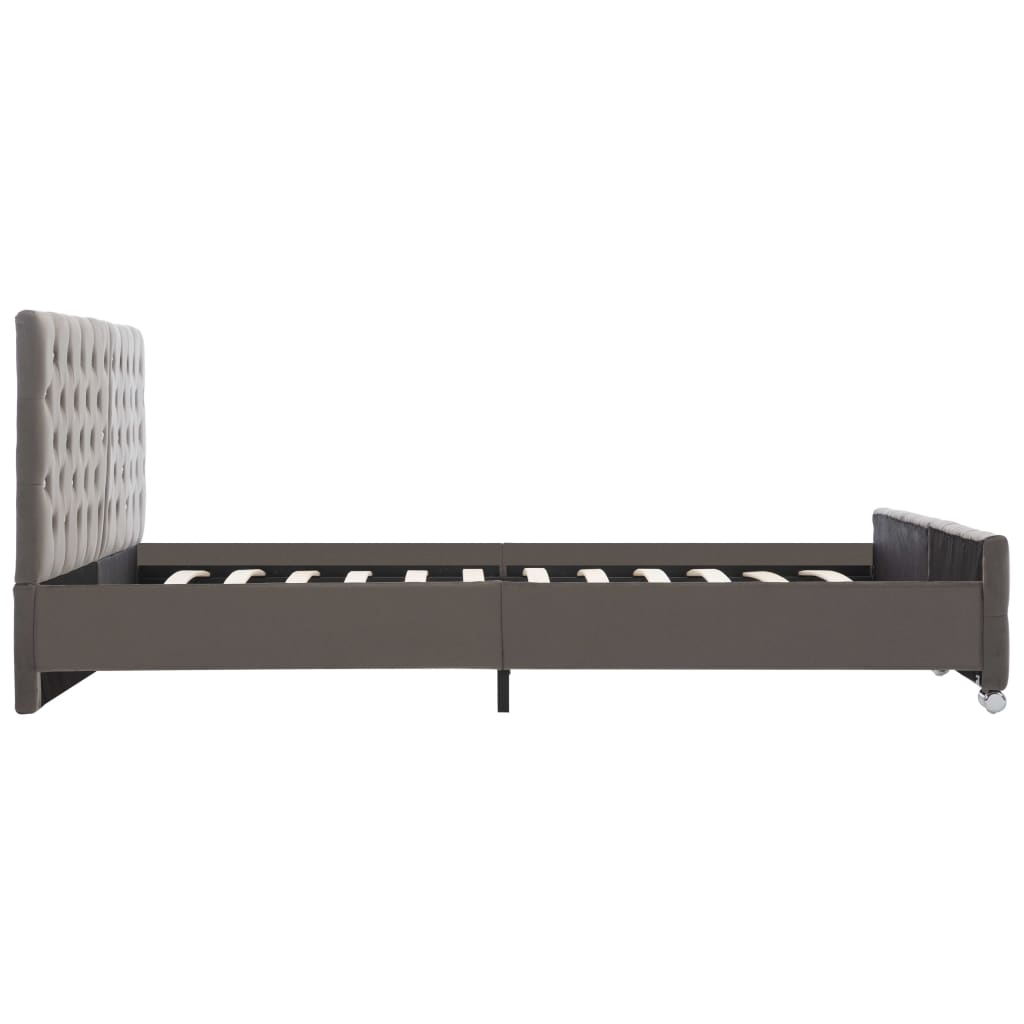 Bedframe fluweel grijs 180x200 cm is nu te koop bij PeponiXL, paradijselijk wonen!