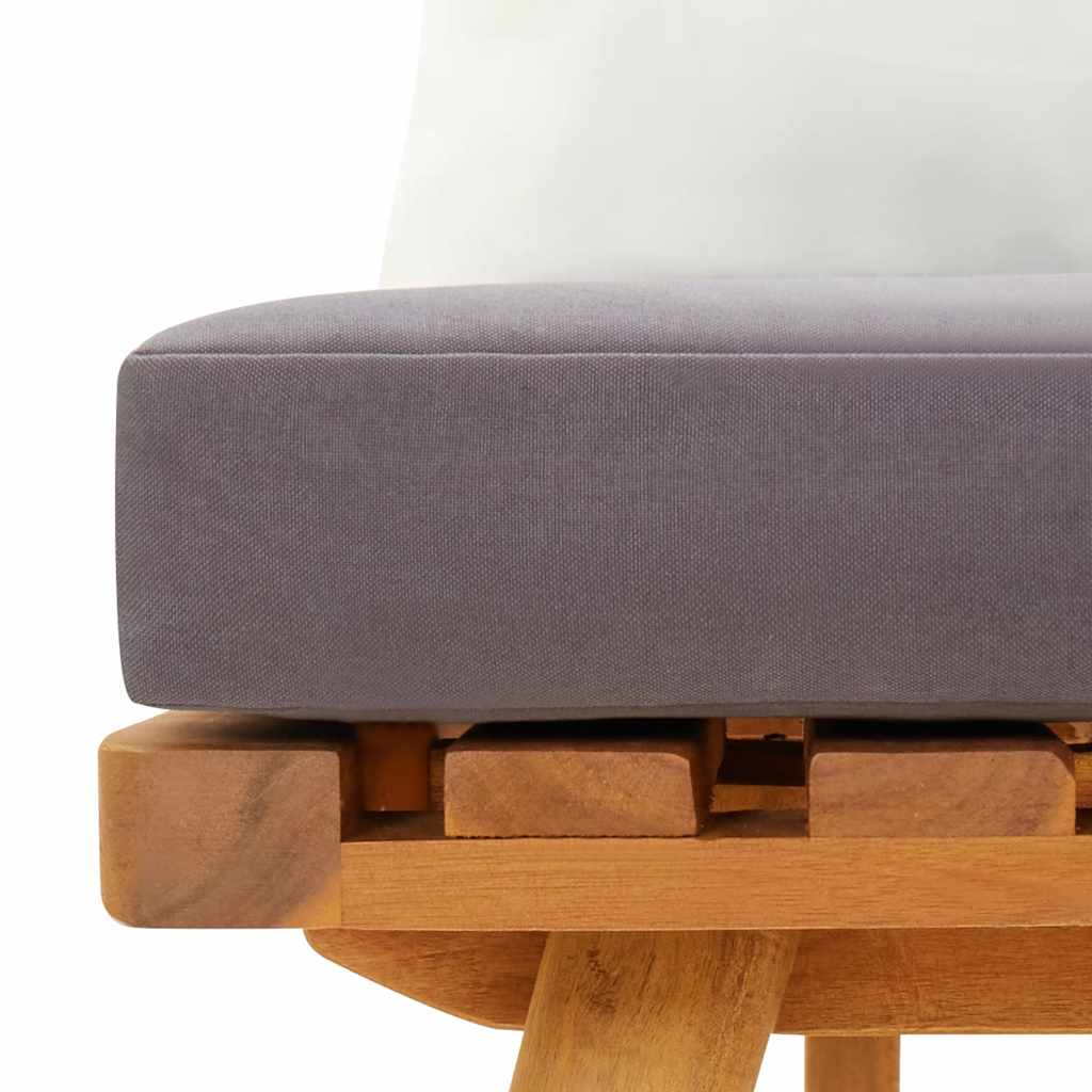 Tuinbank met kussens 115 cm massief acaciahout is nu te koop bij PeponiXL, paradijselijk wonen!