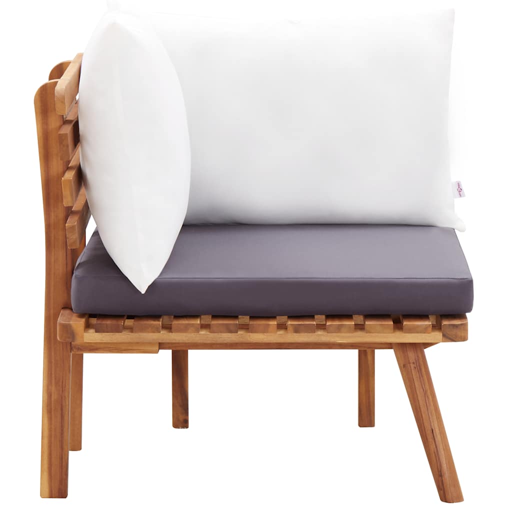 6-delige Loungeset massief acaciahout is nu te koop bij PeponiXL, paradijselijk wonen!