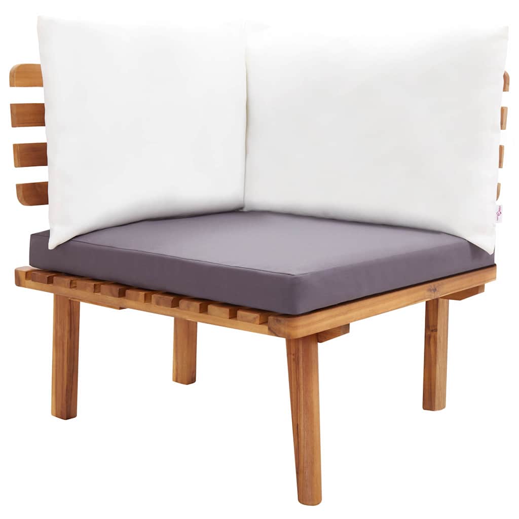 6-delige Loungeset massief acaciahout is nu te koop bij PeponiXL, paradijselijk wonen!