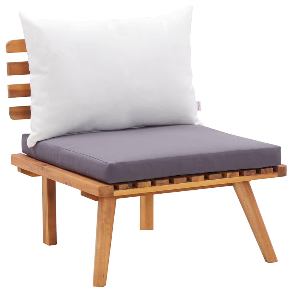 6-delige Loungeset massief acaciahout is nu te koop bij PeponiXL, paradijselijk wonen!