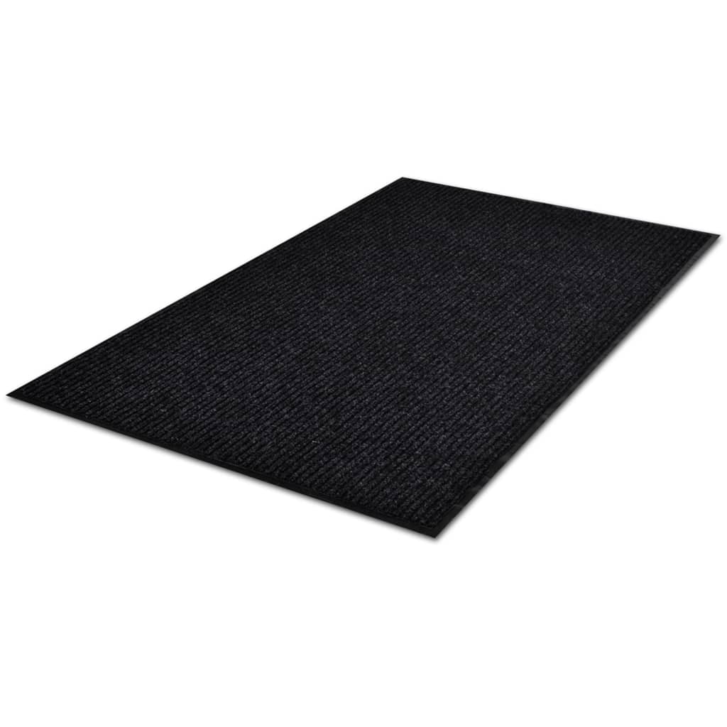 Deurmat 117x220 cm PVC zwart is nu te koop bij PeponiXL, paradijselijk wonen!