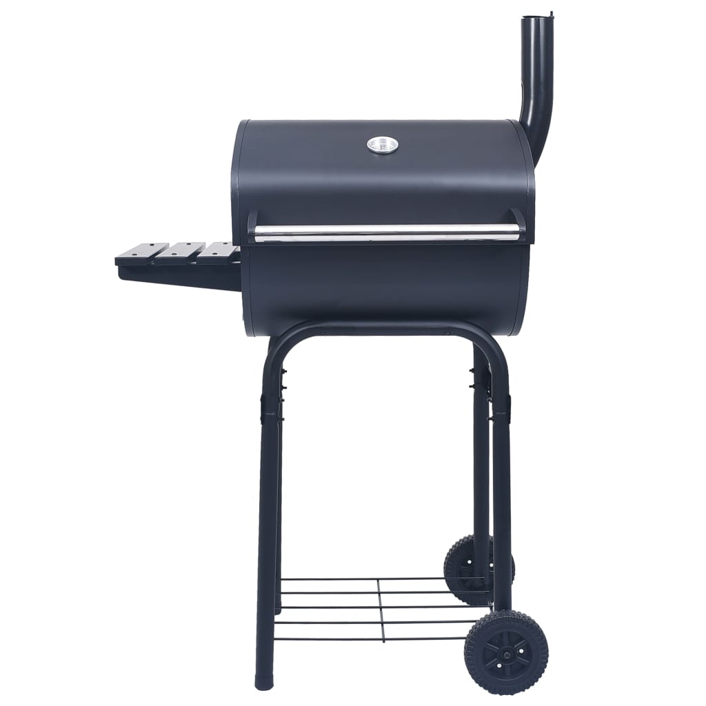 Houtskoolbarbecue roker met onderschap zwart is nu te koop bij PeponiXL, paradijselijk wonen!