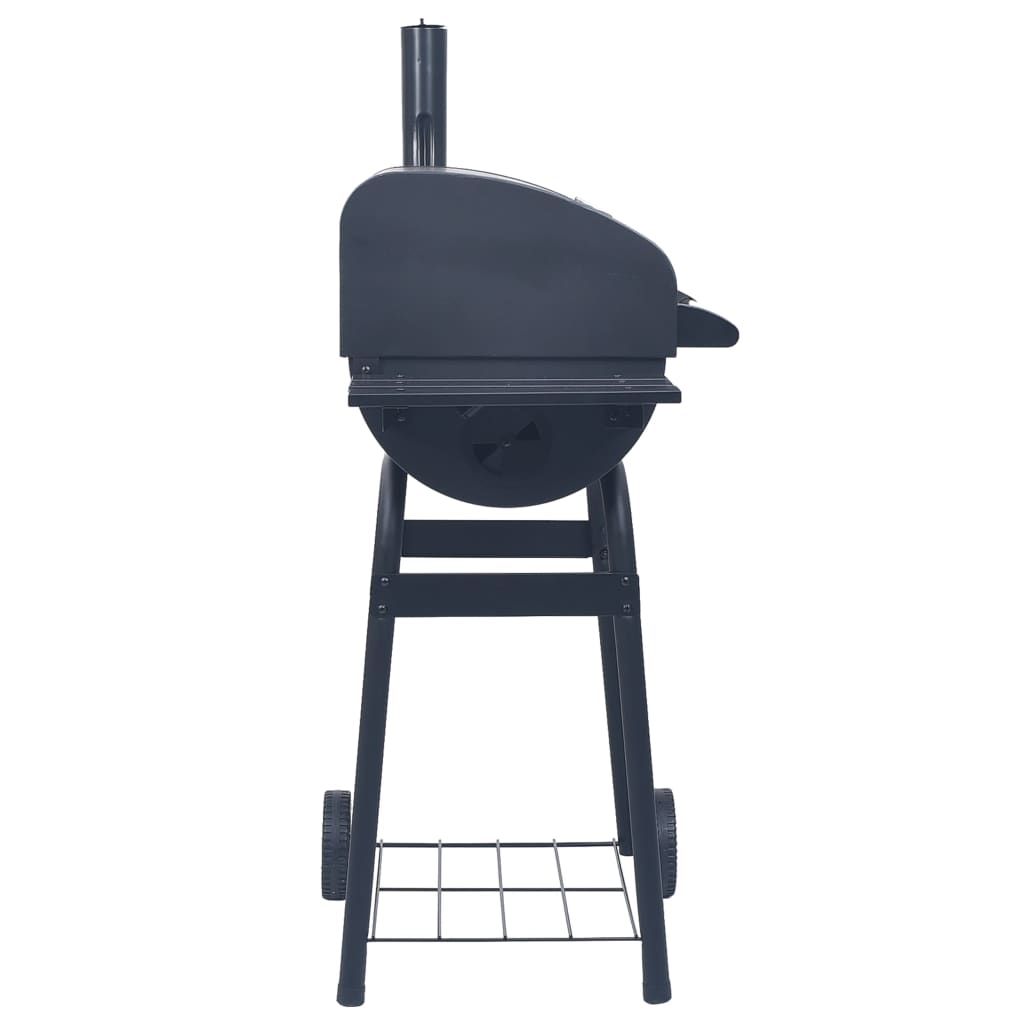 Houtskoolbarbecue roker met onderschap zwart is nu te koop bij PeponiXL, paradijselijk wonen!