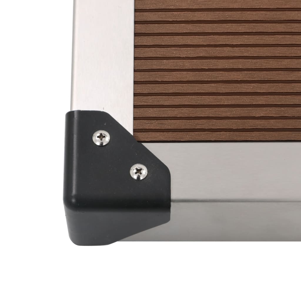 Buitendouchebak 110x62 cm HKC roestvrij staal bruin is nu te koop bij PeponiXL, paradijselijk wonen!