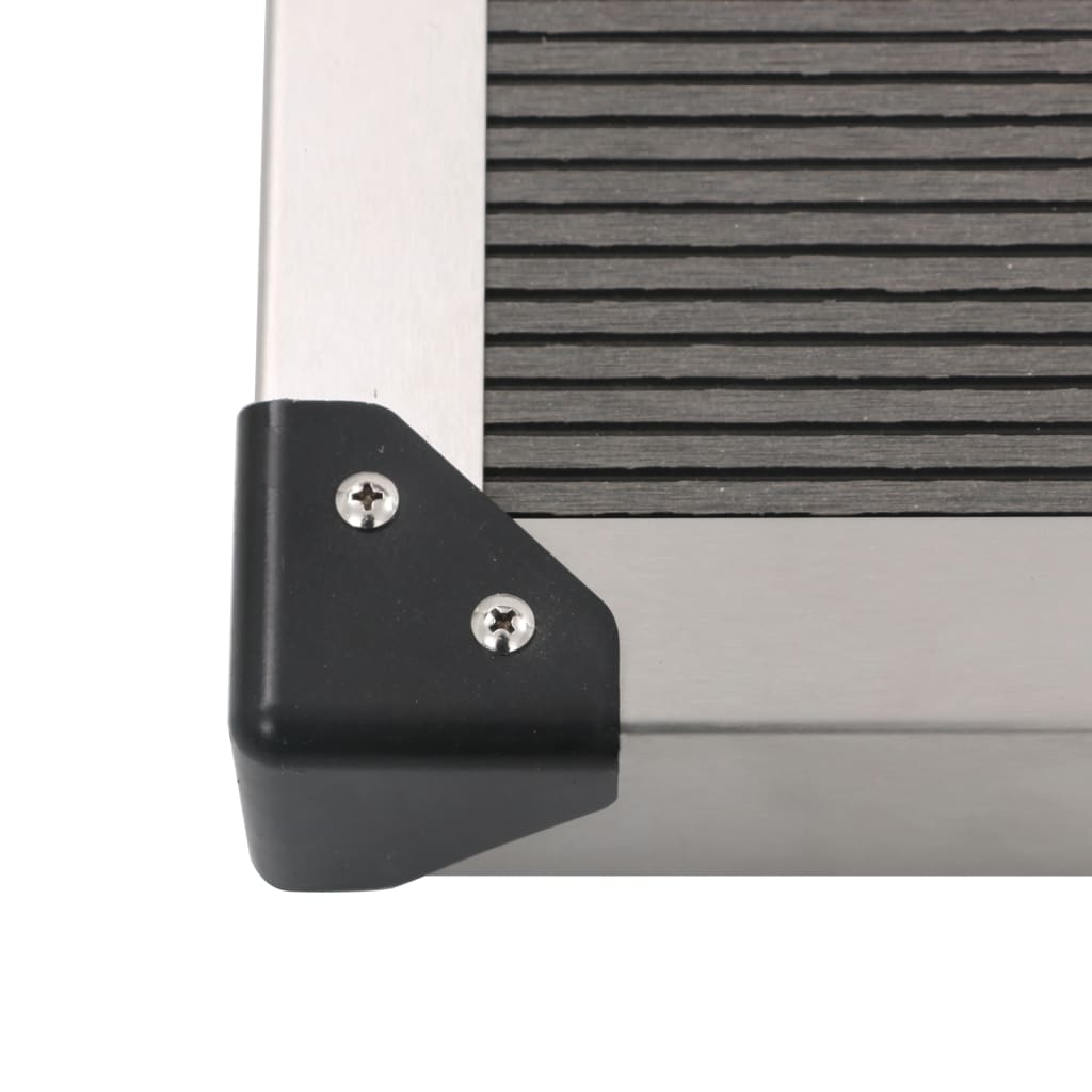 Buitendouchebak 110x62 cm HKC roestvrij staal grijs is nu te koop bij PeponiXL, paradijselijk wonen!