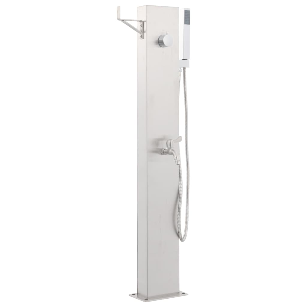 Tuindouchekraan 110 cm roestvrij staal is nu te koop bij PeponiXL, paradijselijk wonen!