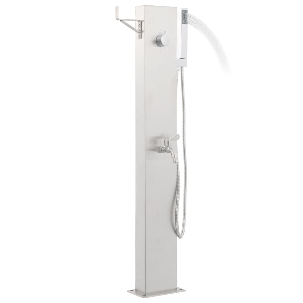 Tuindouchekraan 110 cm roestvrij staal is nu te koop bij PeponiXL, paradijselijk wonen!