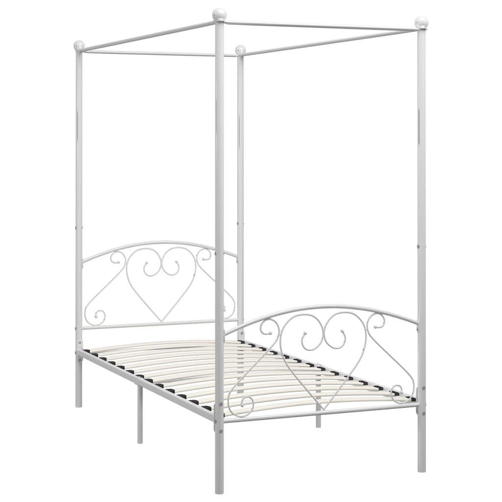 Hemelbedframe metaal wit 120x200 cm is nu te koop bij PeponiXL, paradijselijk wonen!