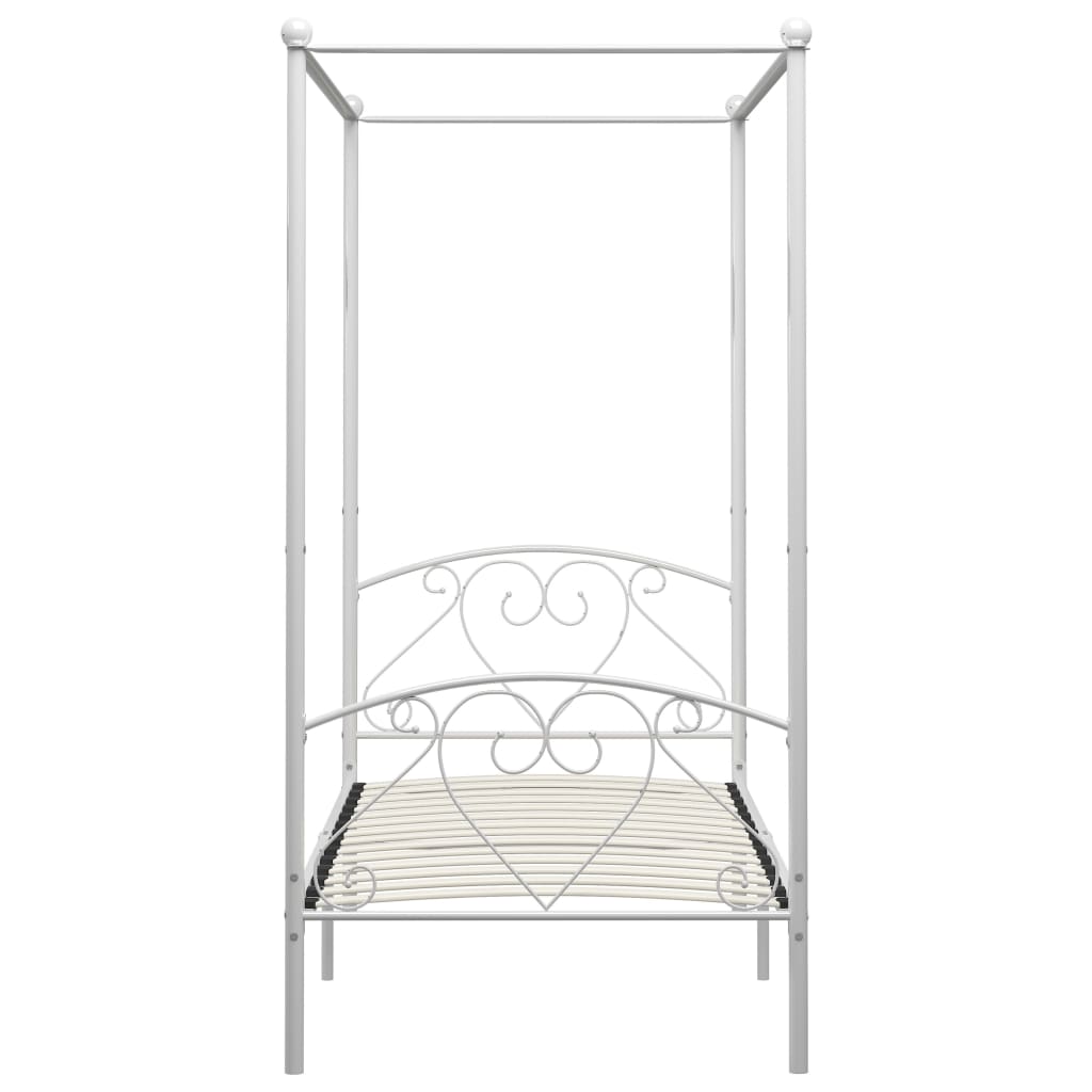 Hemelbedframe metaal wit 120x200 cm is nu te koop bij PeponiXL, paradijselijk wonen!