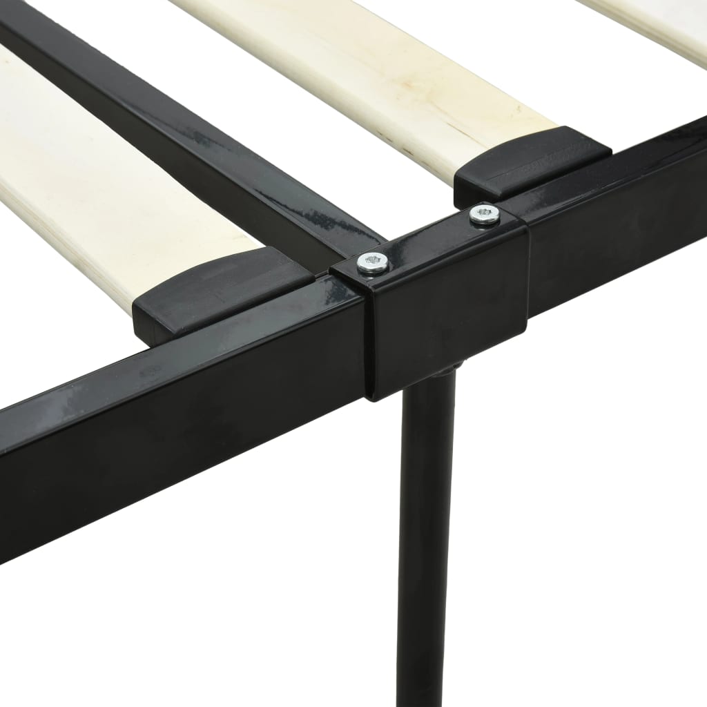 Hemelbedframe metaal zwart 140x200 cm is nu te koop bij PeponiXL, paradijselijk wonen!