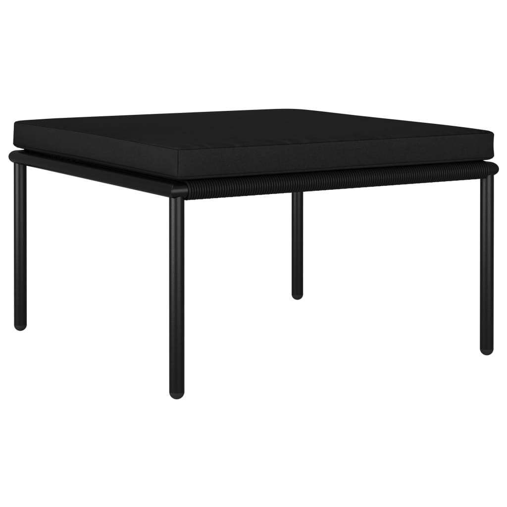 8-delige Loungeset met kussens PVC zwart is nu te koop bij PeponiXL, paradijselijk wonen!