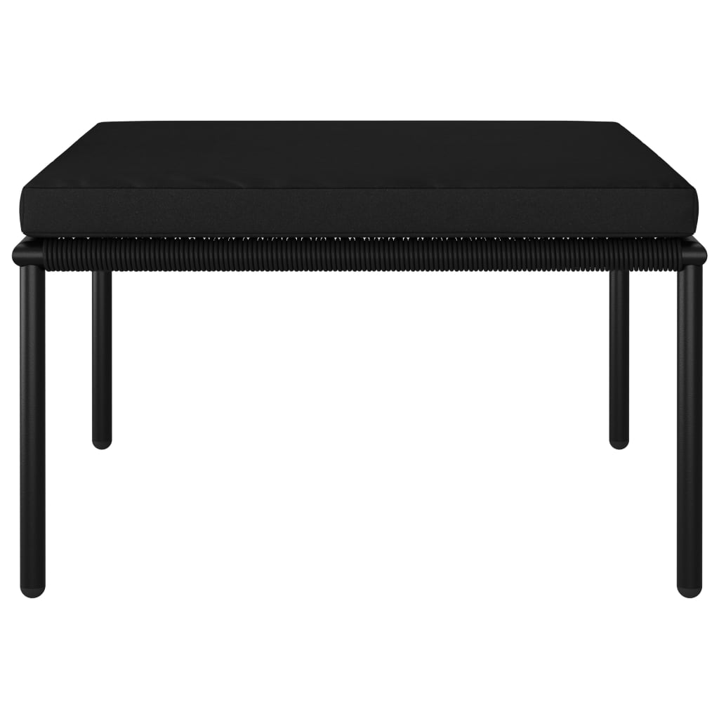 8-delige Loungeset met kussens PVC zwart is nu te koop bij PeponiXL, paradijselijk wonen!