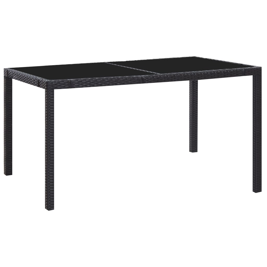 7-delige Tuinset poly rattan zwart is nu te koop bij PeponiXL, paradijselijk wonen!