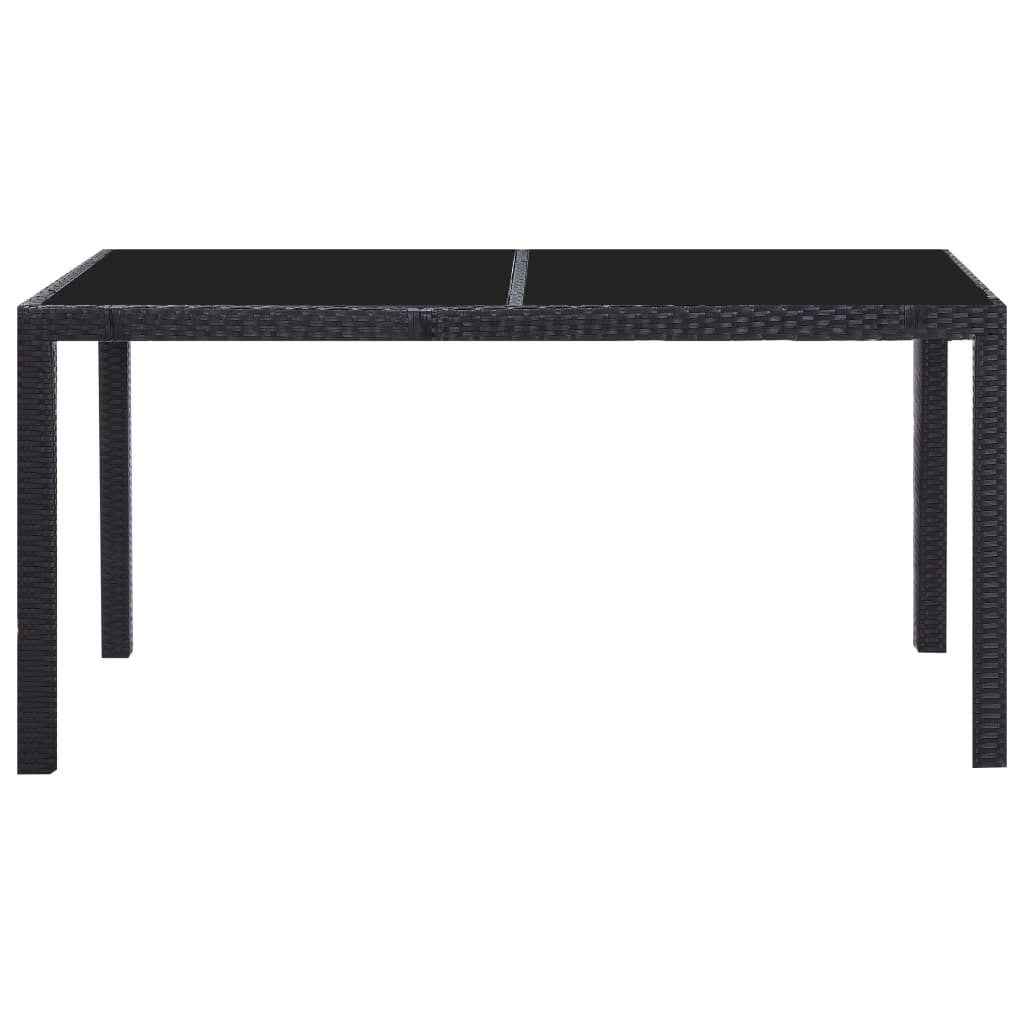 7-delige Tuinset poly rattan zwart is nu te koop bij PeponiXL, paradijselijk wonen!