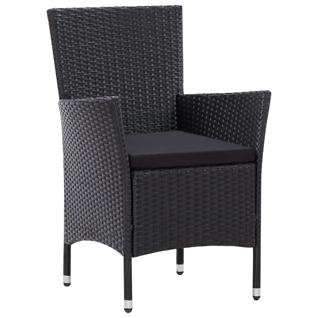7-delige Tuinset poly rattan zwart is nu te koop bij PeponiXL, paradijselijk wonen!
