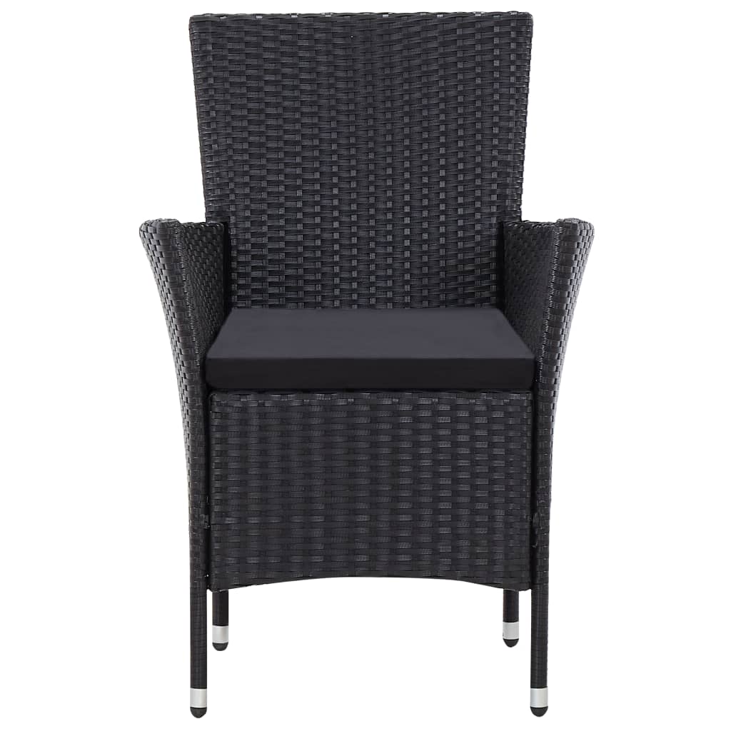 7-delige Tuinset poly rattan zwart is nu te koop bij PeponiXL, paradijselijk wonen!
