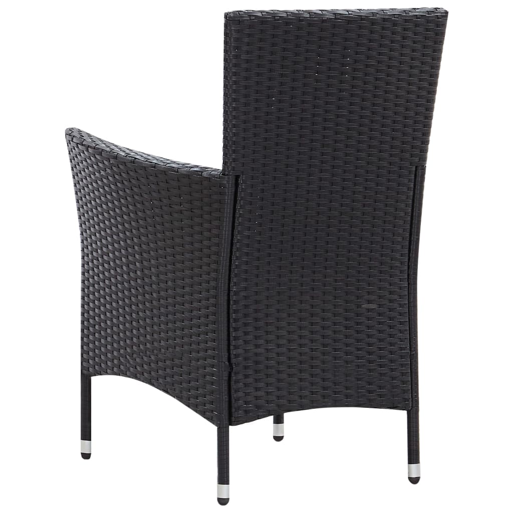 7-delige Tuinset poly rattan zwart is nu te koop bij PeponiXL, paradijselijk wonen!