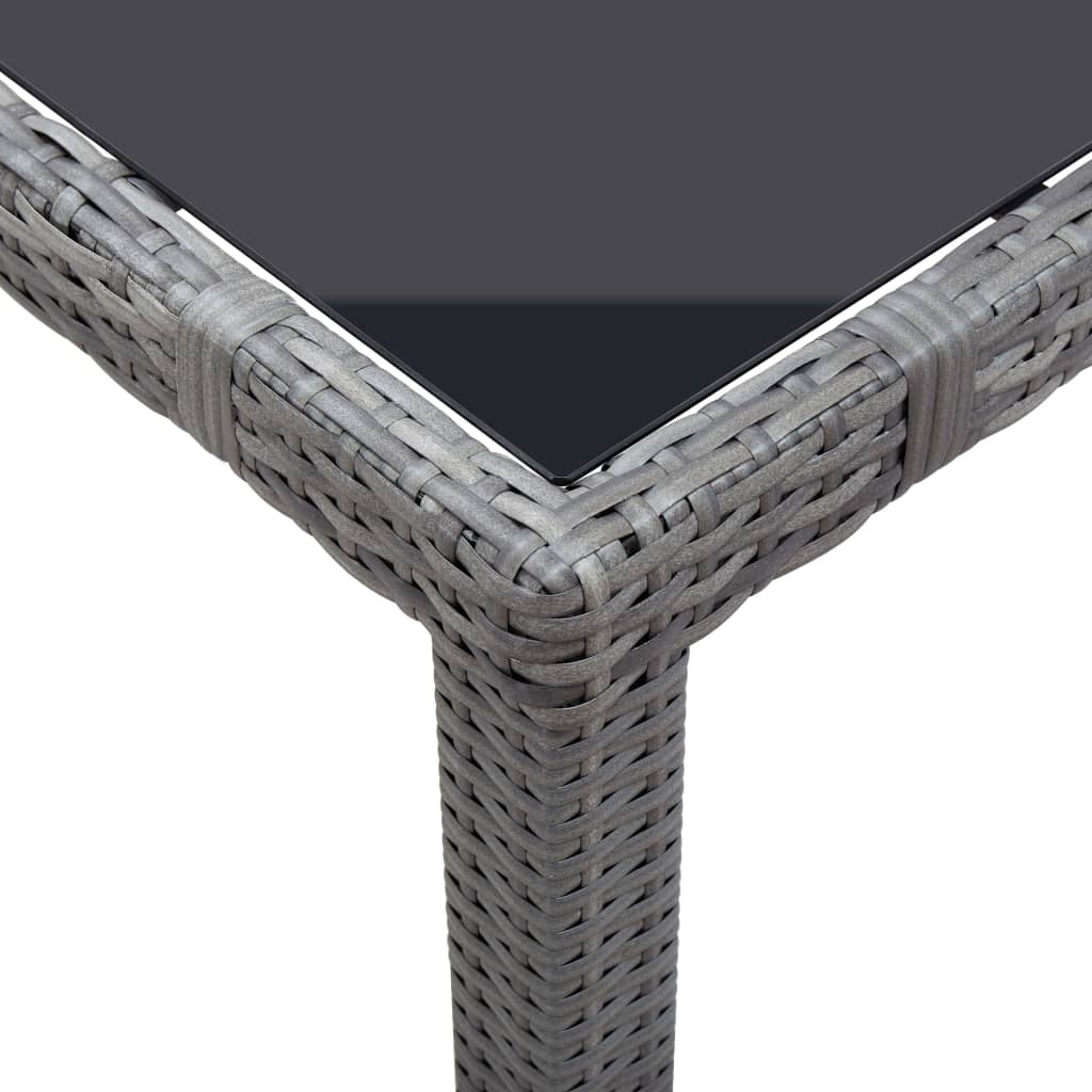 9-delige Tuinset poly rattan grijs is nu te koop bij PeponiXL, paradijselijk wonen!