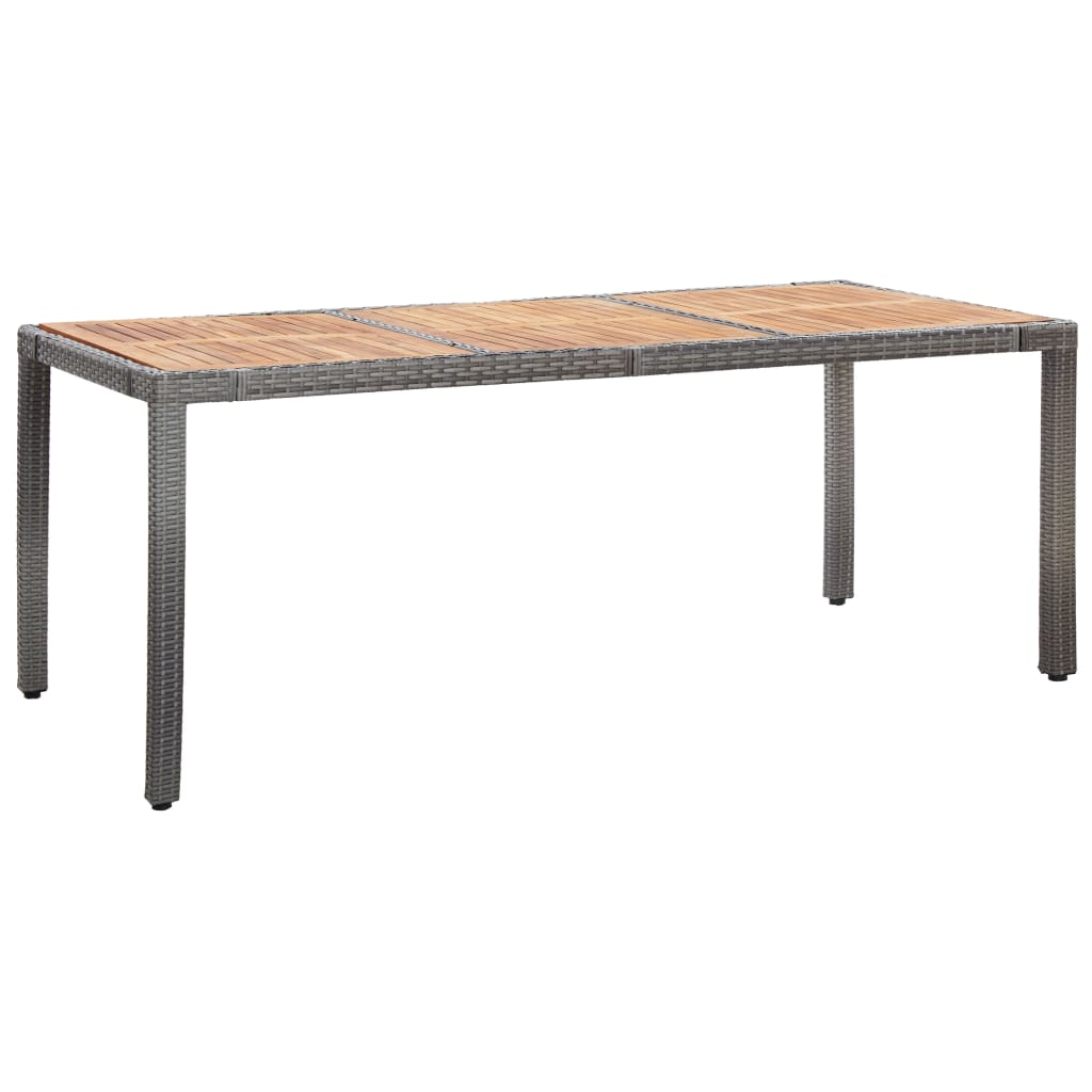 9-delige Tuinset met kussens poly rattan grijs is nu te koop bij PeponiXL, paradijselijk wonen!
