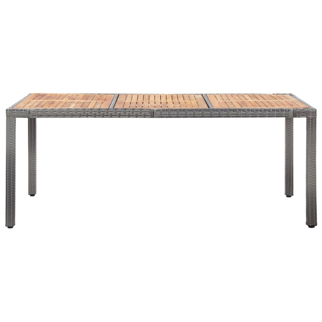 9-delige Tuinset met kussens poly rattan grijs is nu te koop bij PeponiXL, paradijselijk wonen!