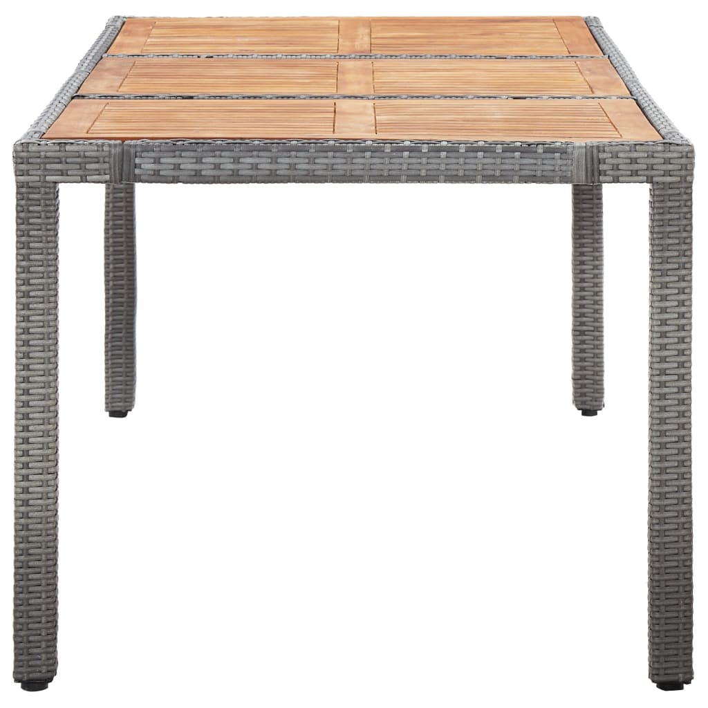 9-delige Tuinset met kussens poly rattan grijs is nu te koop bij PeponiXL, paradijselijk wonen!