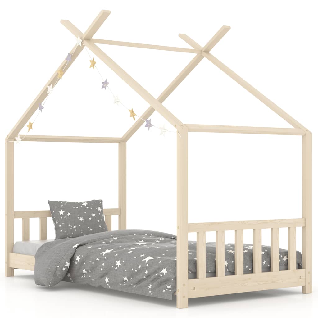 Kinderbedframe massief grenenhout 80x160 cm is nu te koop bij PeponiXL, paradijselijk wonen!