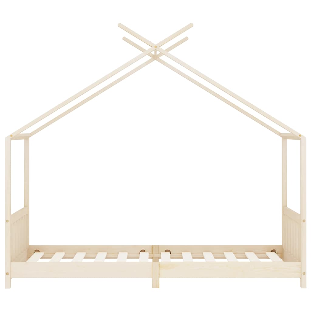 Kinderbedframe massief grenenhout 90x200 cm is nu te koop bij PeponiXL, paradijselijk wonen!