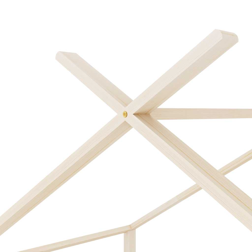 Kinderbedframe massief grenenhout 90x200 cm is nu te koop bij PeponiXL, paradijselijk wonen!