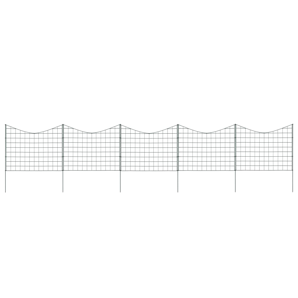 Schuttingset hol gebogen 77,5x64 cm groen is nu te koop bij PeponiXL, paradijselijk wonen!