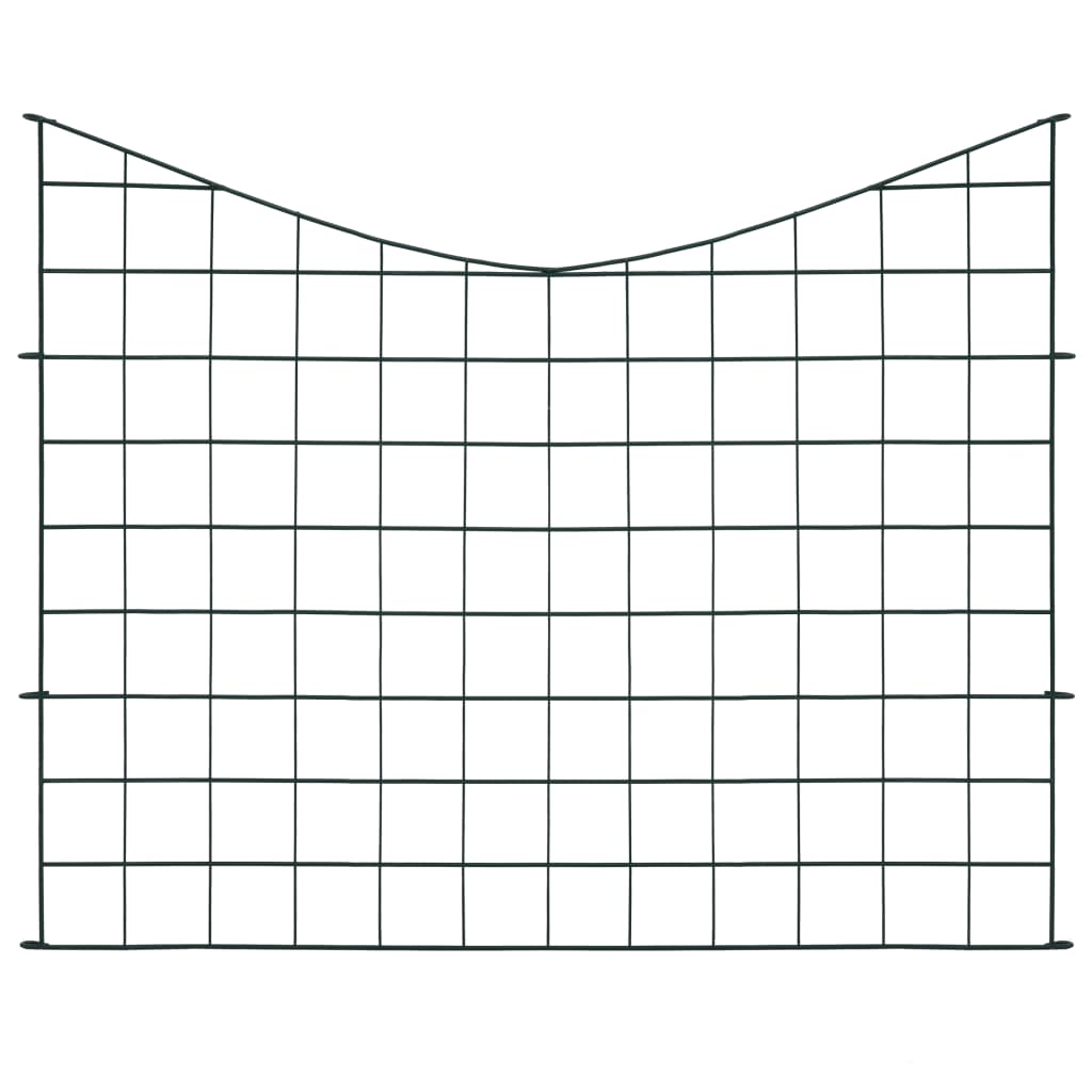Schuttingset hol gebogen 77,5x64 cm groen is nu te koop bij PeponiXL, paradijselijk wonen!
