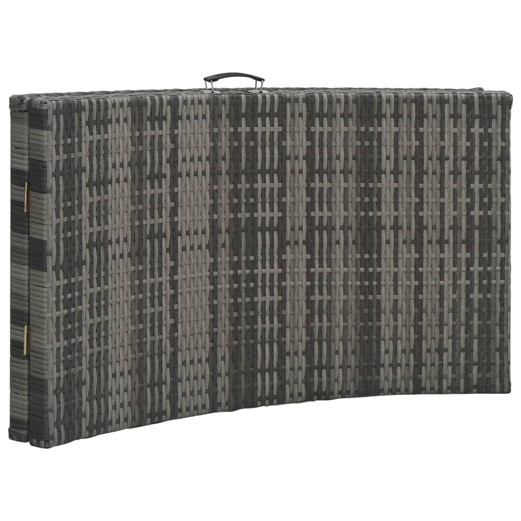 Ligbed inklapbaar met kussen poly rattan grijs is nu te koop bij PeponiXL, paradijselijk wonen!