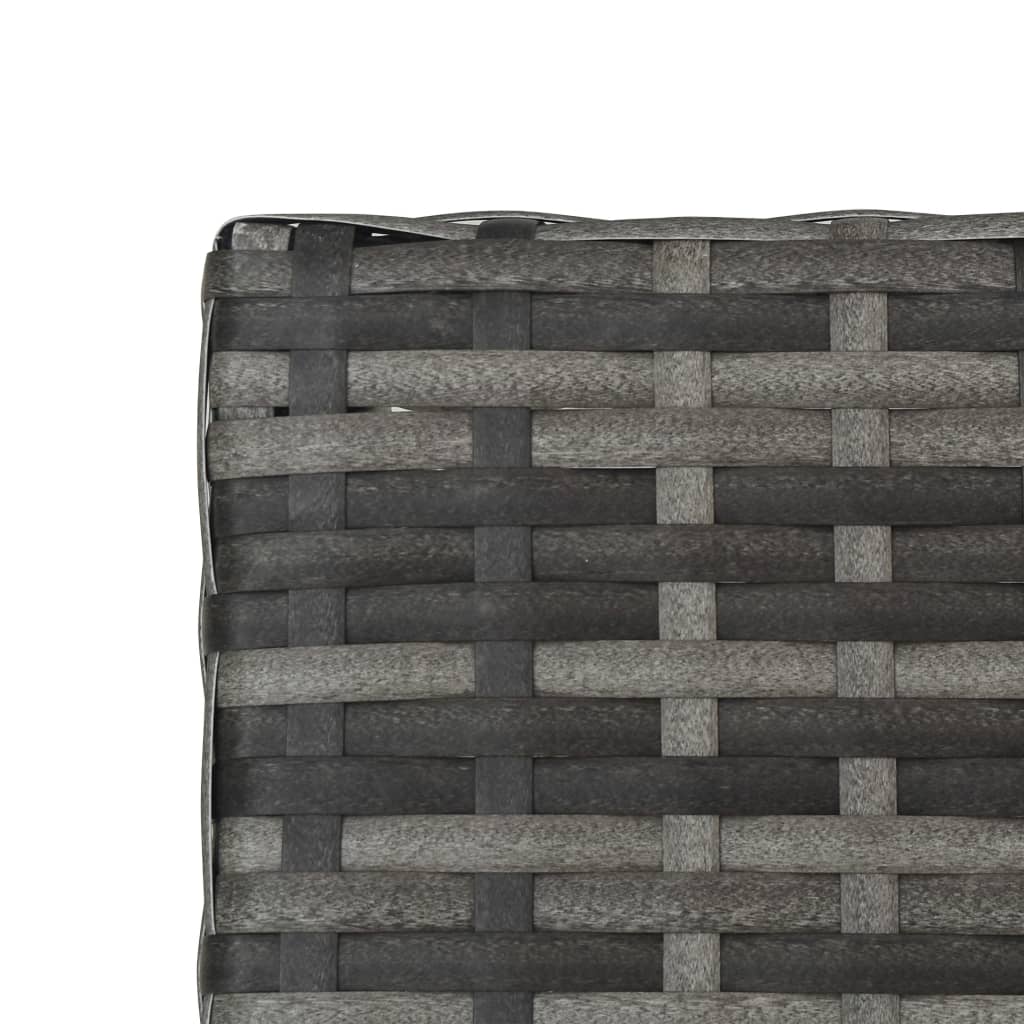 Ligbed inklapbaar met kussen poly rattan grijs is nu te koop bij PeponiXL, paradijselijk wonen!