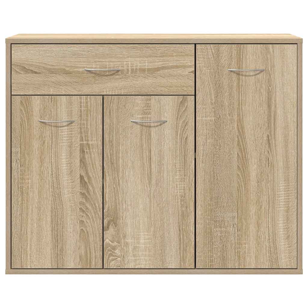 Dressoir 88x30x70 cm bewerkt hout sonoma eikenkleurig is nu te koop bij PeponiXL, paradijselijk wonen!