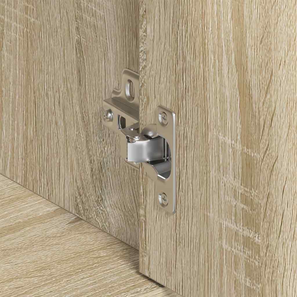 Dressoir 88x30x70 cm bewerkt hout sonoma eikenkleurig is nu te koop bij PeponiXL, paradijselijk wonen!