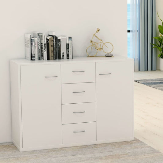 Dressoir 88x30x65 cm bewerkt hout wit is nu te koop bij PeponiXL, paradijselijk wonen!