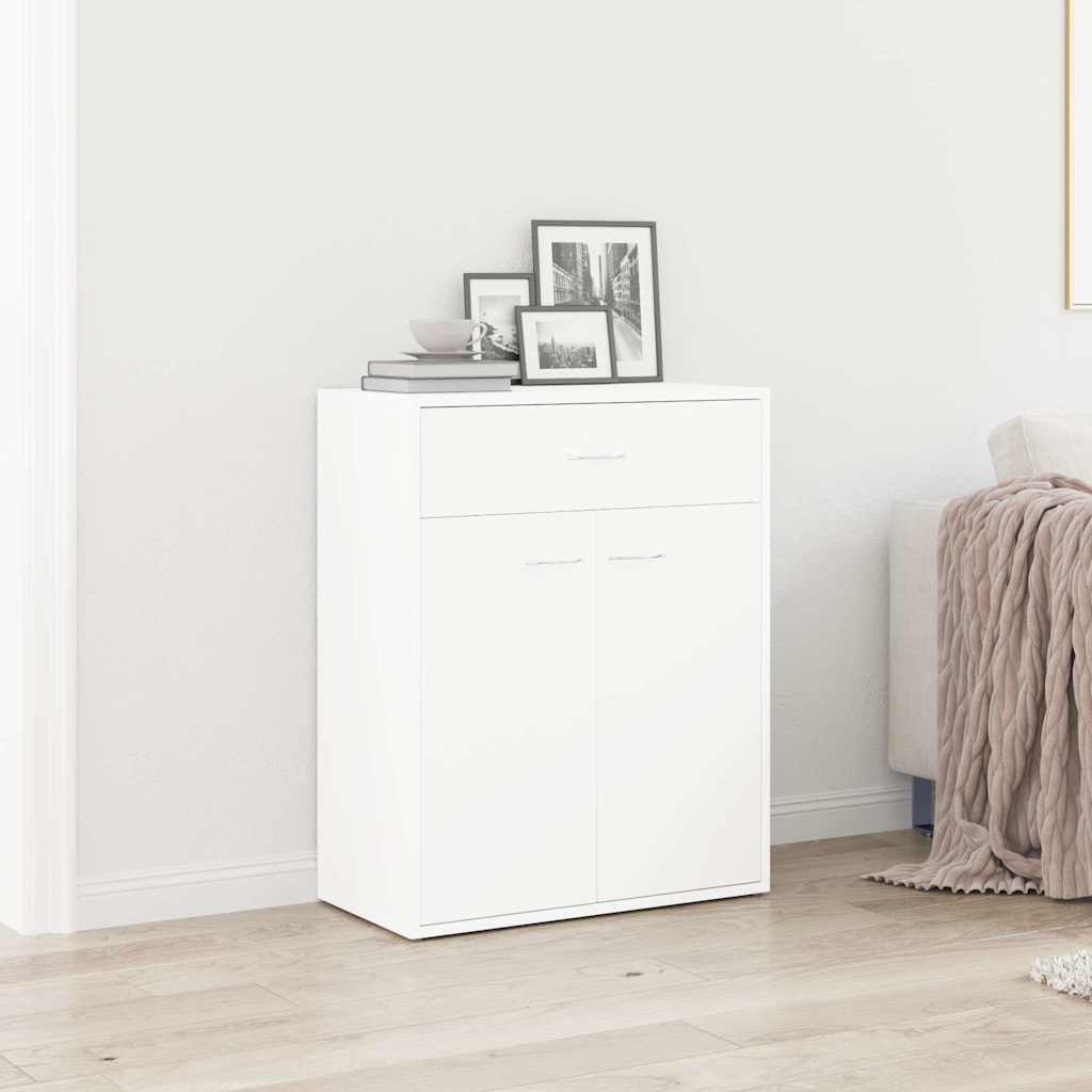 Dressoir 60x30x75 cm bewerkt hout wit is nu te koop bij PeponiXL, paradijselijk wonen!