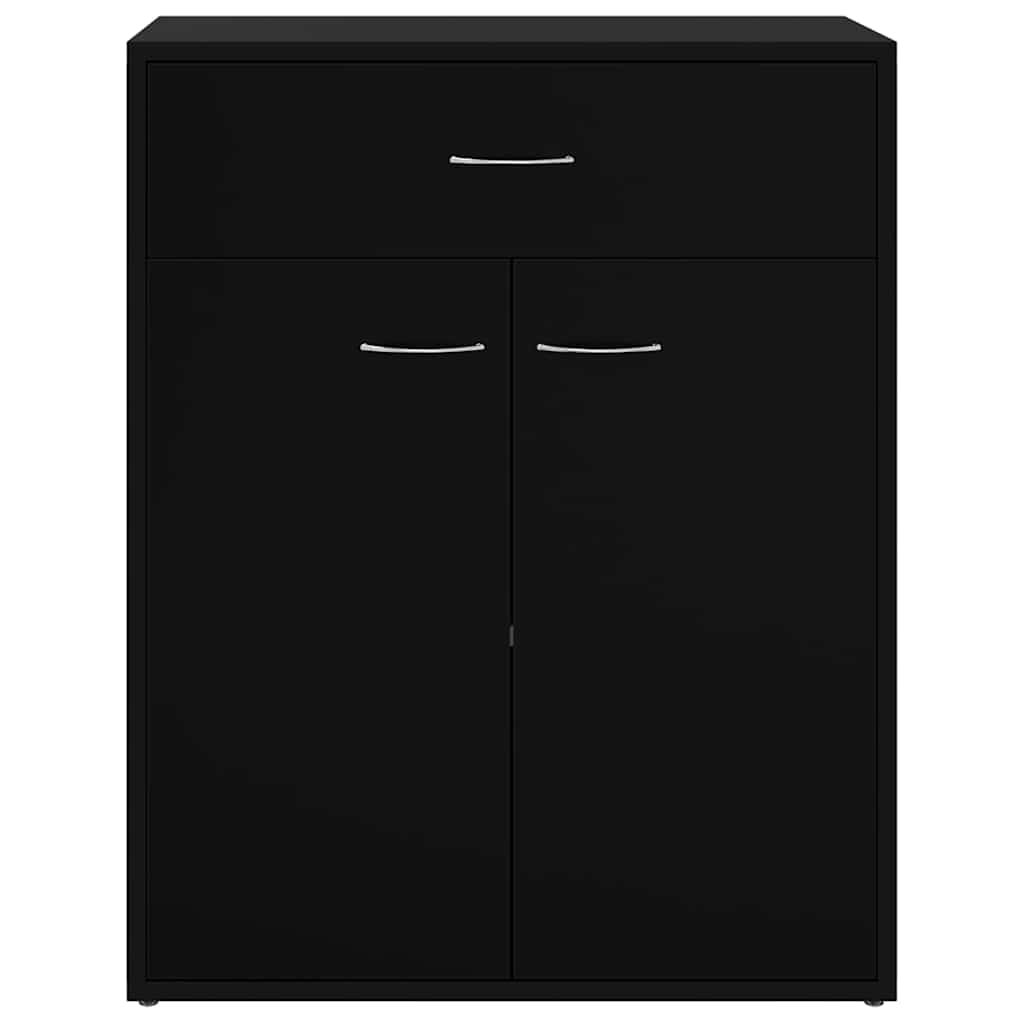Dressoir 60x30x75 cm bewerkt hout zwart is nu te koop bij PeponiXL, paradijselijk wonen!