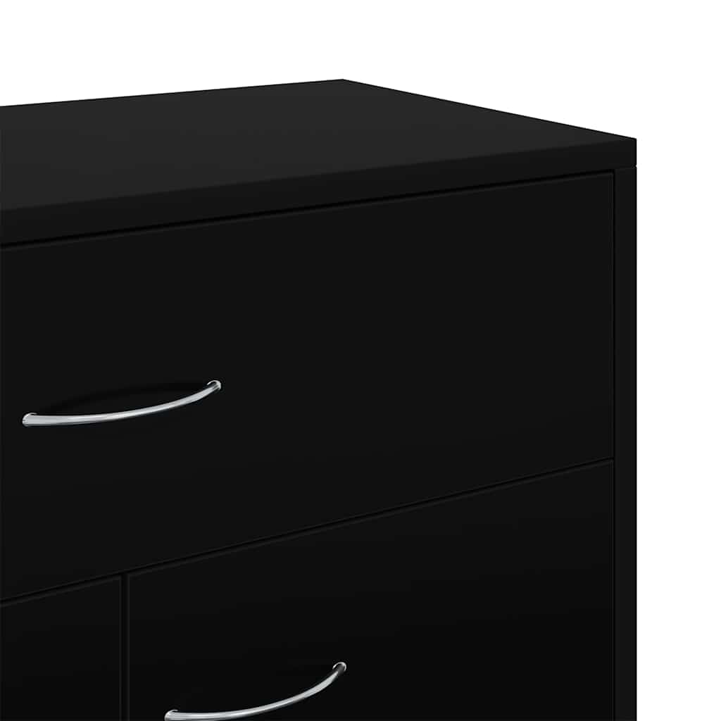 Dressoir 60x30x75 cm bewerkt hout zwart is nu te koop bij PeponiXL, paradijselijk wonen!