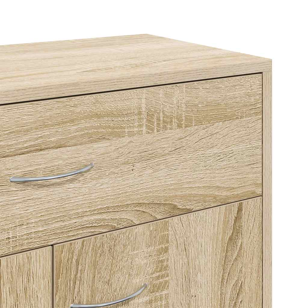 Dressoir 60x30x75 cm bewerkt hout sonoma eikenkleurig is nu te koop bij PeponiXL, paradijselijk wonen!