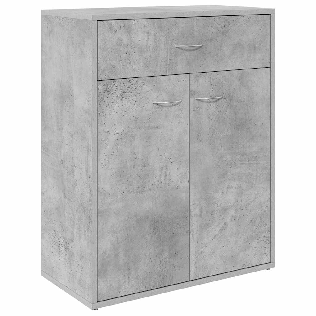 Dressoir 60x30x75 cm bewerkt hout betongrijs is nu te koop bij PeponiXL, paradijselijk wonen!